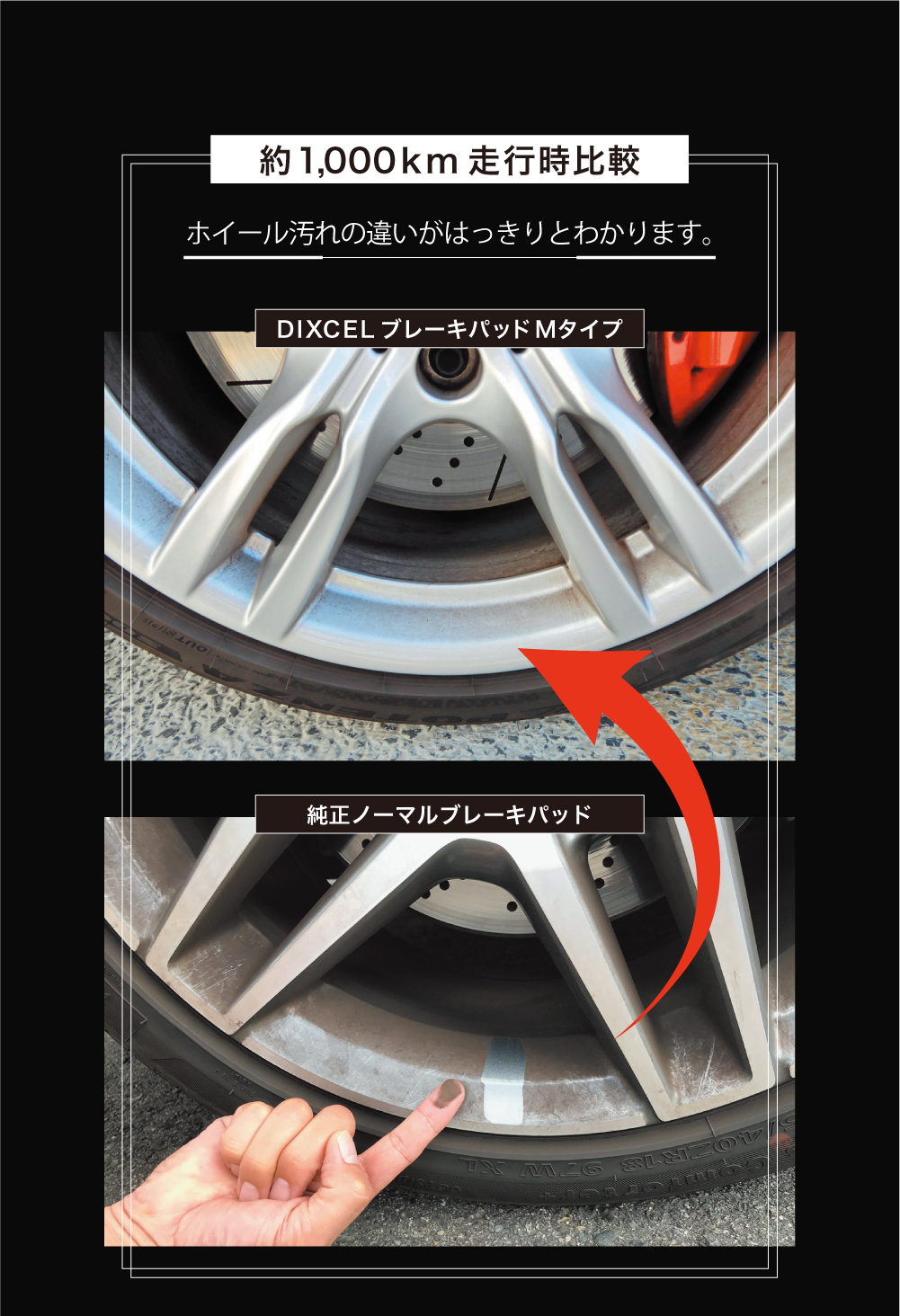 約1000km走行時比較